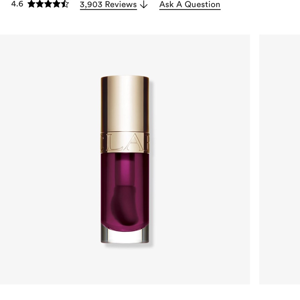 Clarins lip oil plum